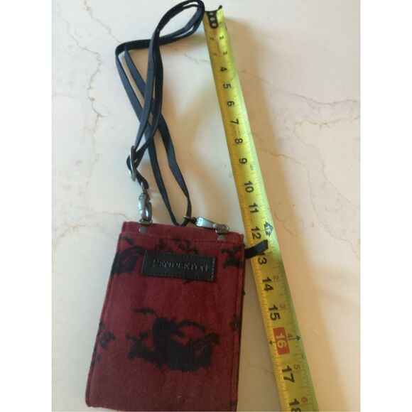 Pendleton Wallet Crossbody Bag Red Black Bucking Bronco - Picture 4 of 6